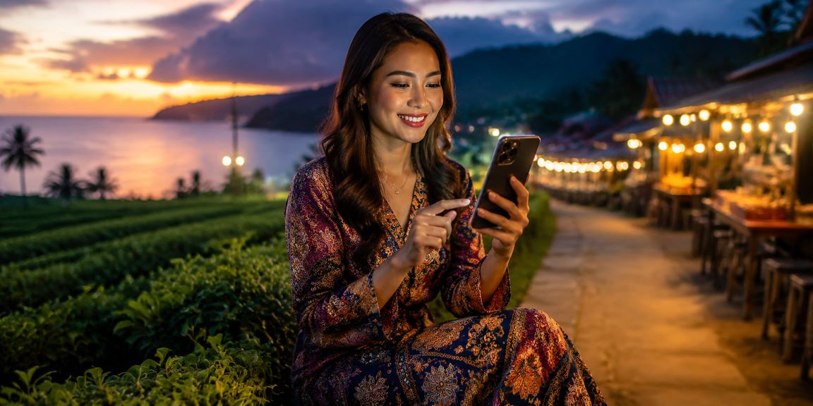 Pemain blackjack menggunakan telefon mudah alih di eb03 Malaysia